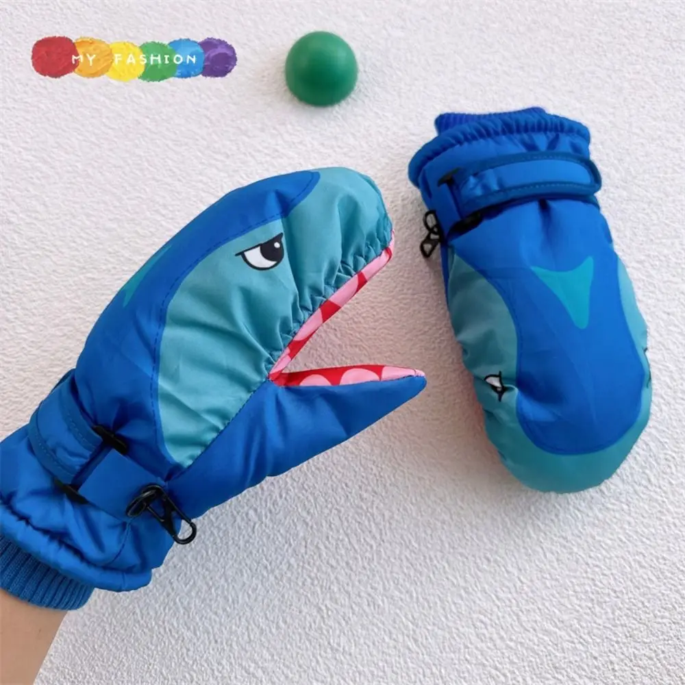 Регулируемые детские лыжные перчатки с героями мультфильмов