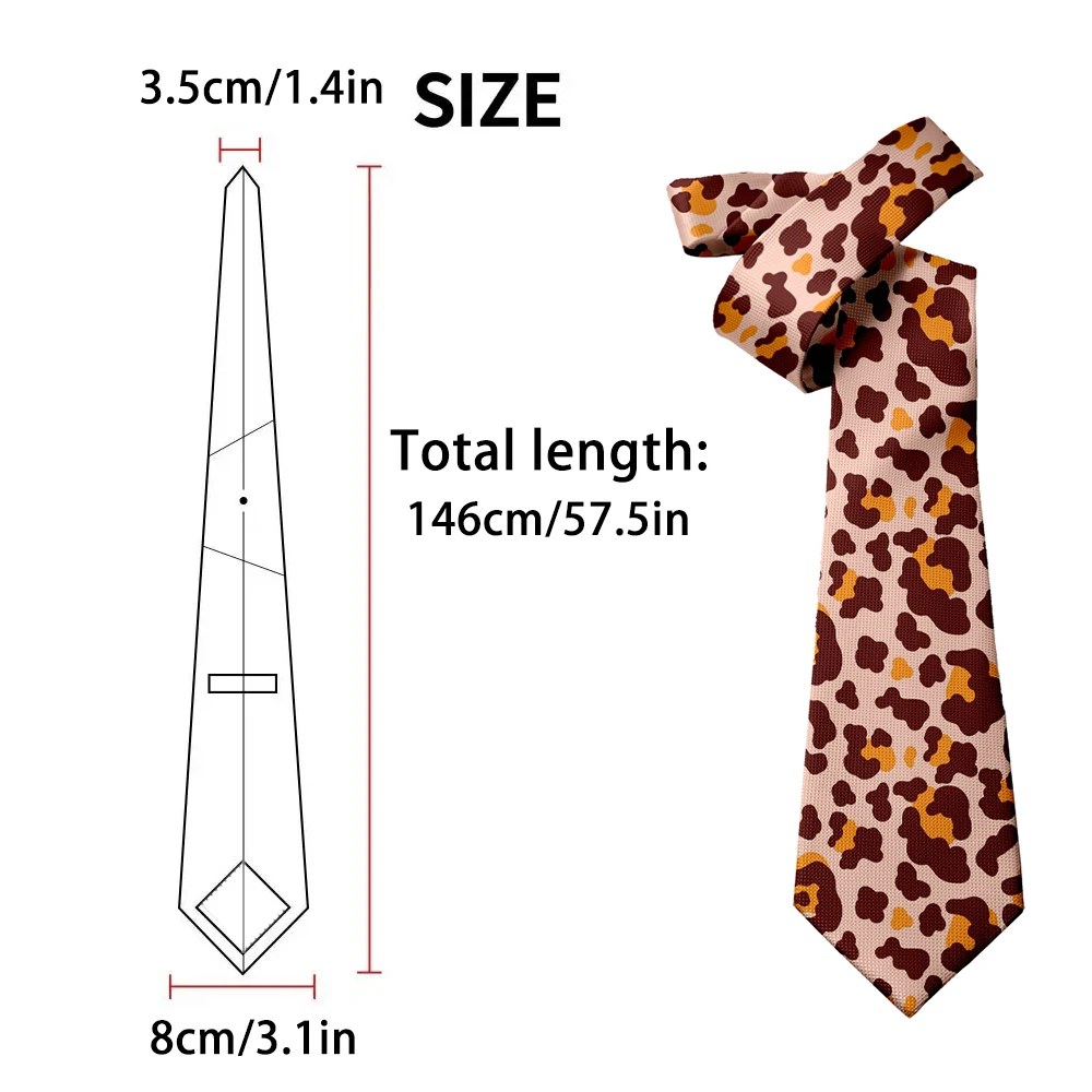 Классический галстук с леопардовым принтом - Фотография_2