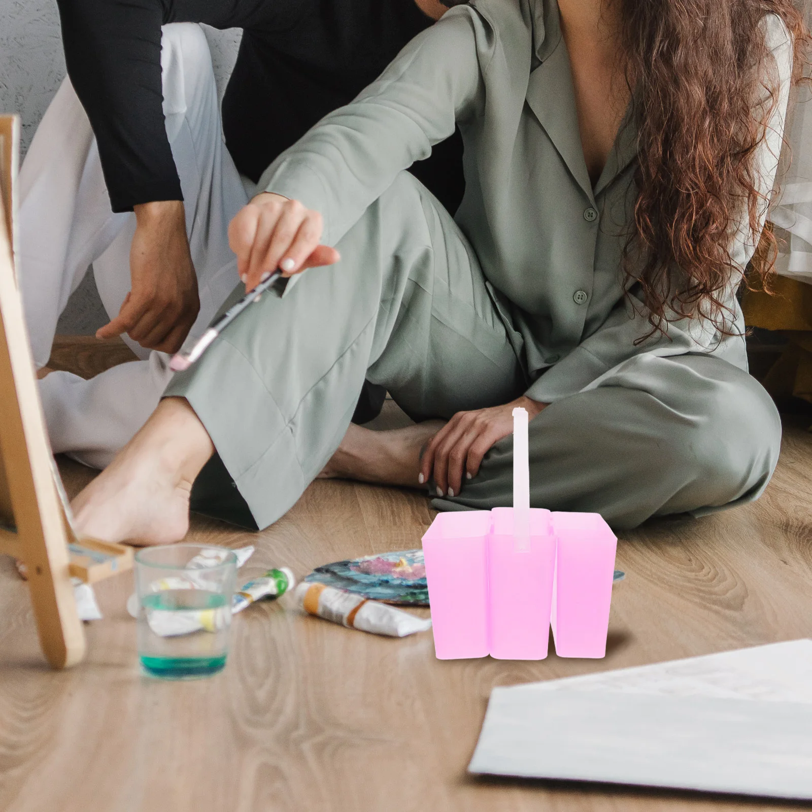 3-в-1 чашка для чистки кистей - Фотография_2