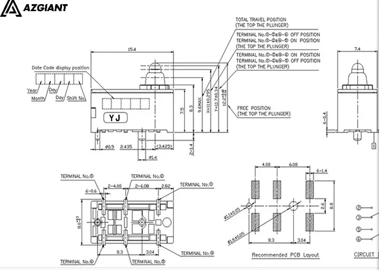 Для alps micro motion 6-контактный - Фотография_5