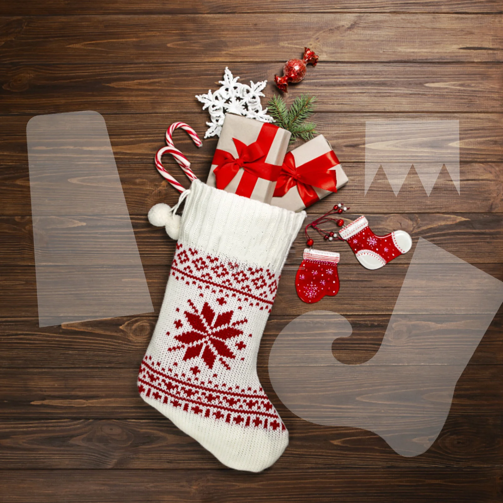 Набор шаблонов для рождественских чулок - Фотография_3