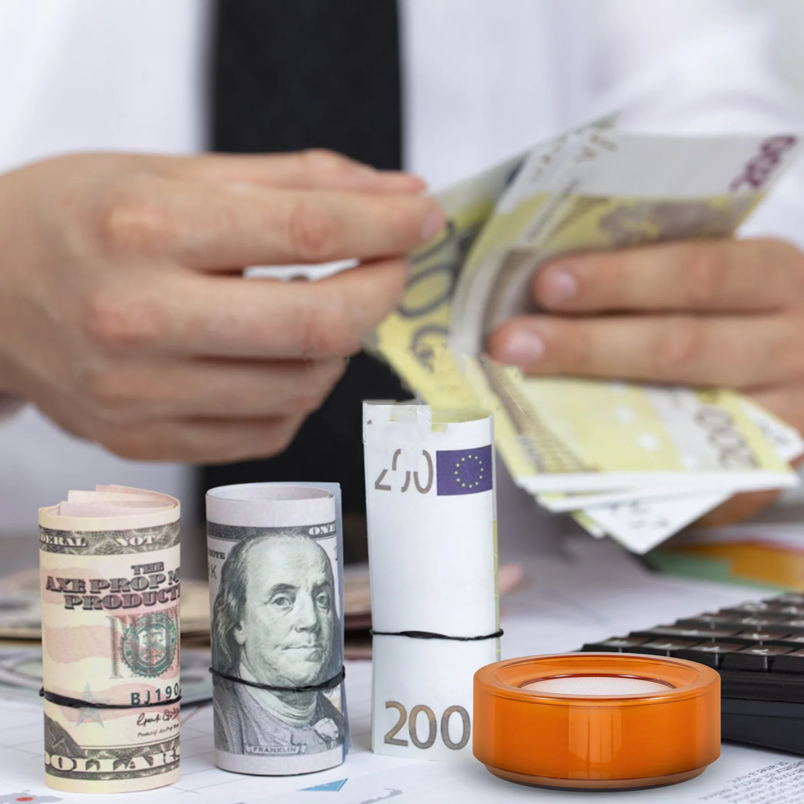 Пластиковый губчатый увлажняющий инструмент для подсчета денег - Фотография_2