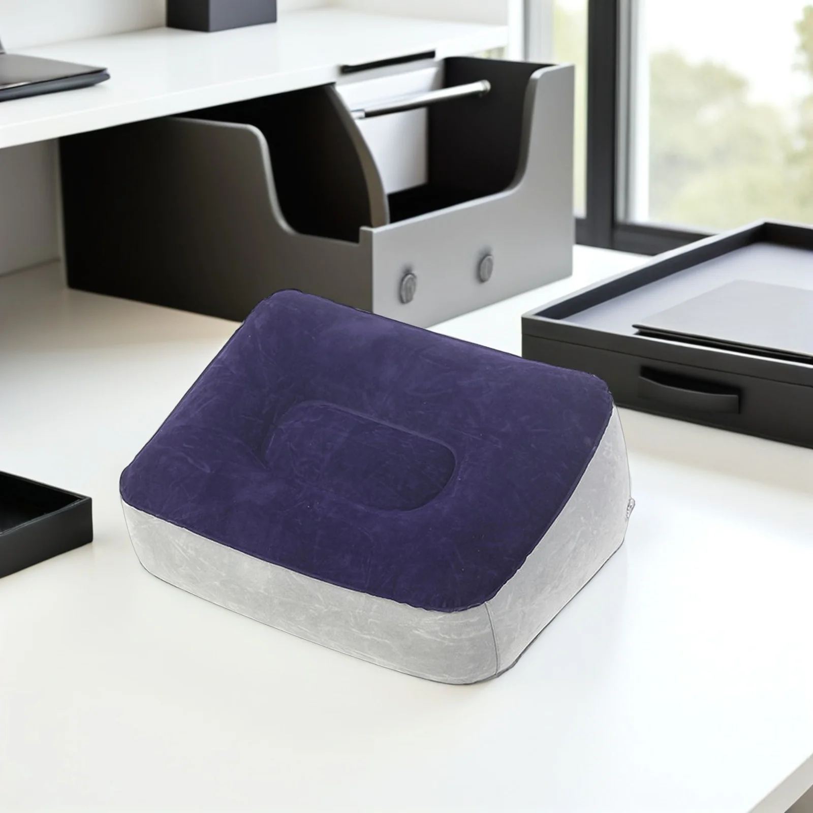 Надувная подставка для ног grayblue - Фотография_4