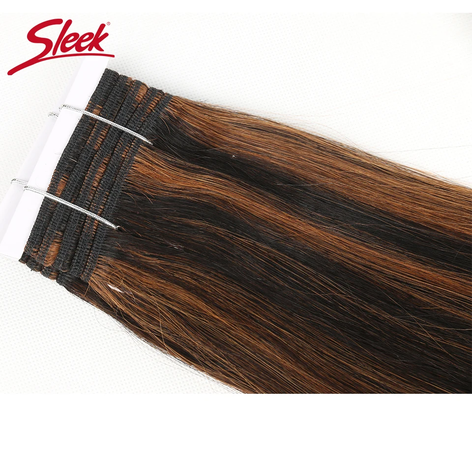 Гладкие шелковистые прямые двойные волосы - Фотография_6