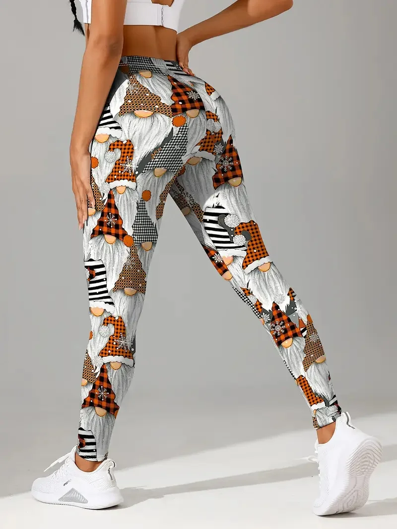 Женские модные рождественские штаны для йоги - Фотография_3