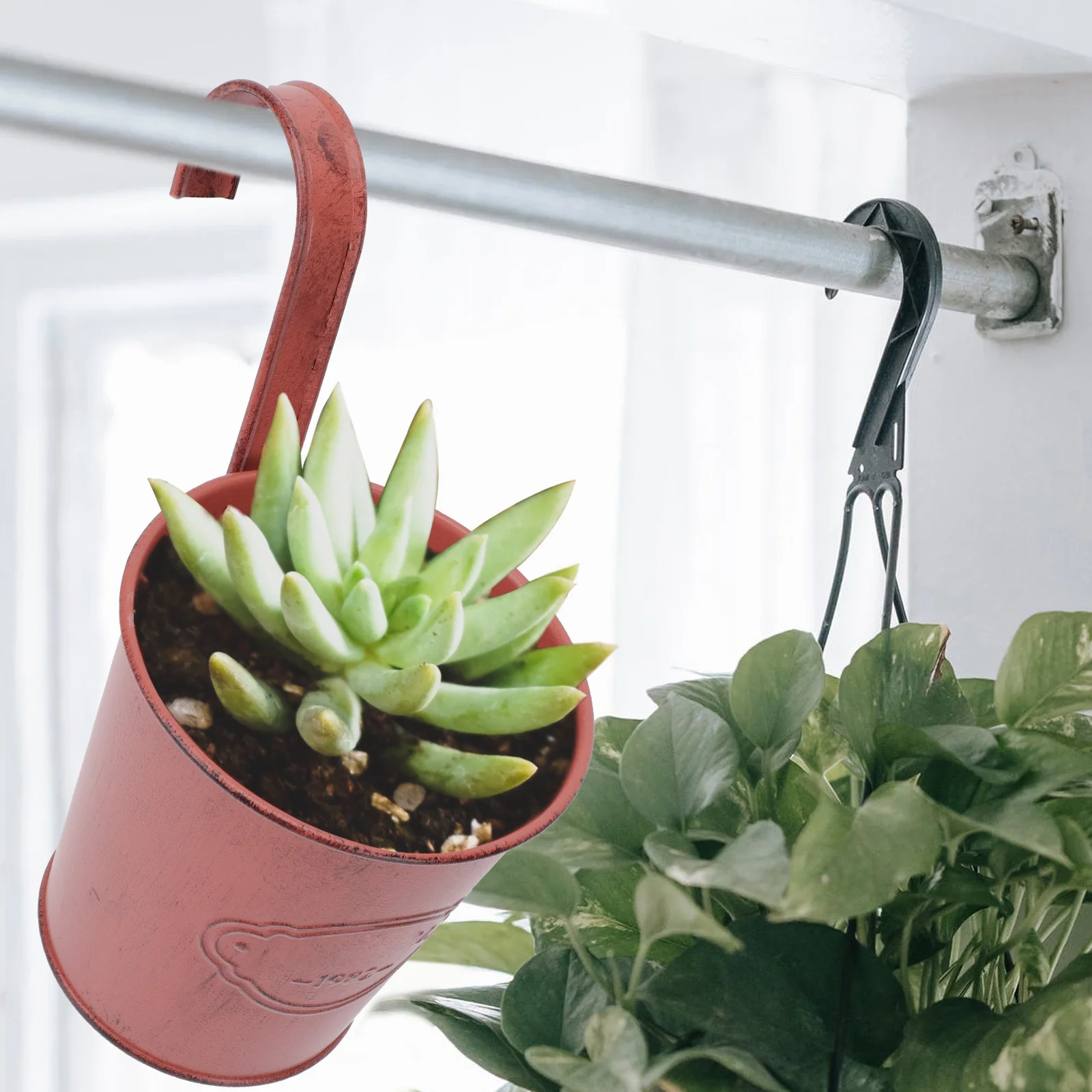 Железные ведра для цветов в стиле ретро - Фотография_5