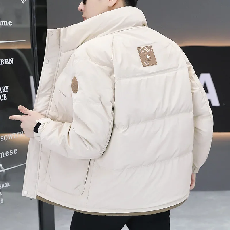 Пуховик winner, мужское теплое белое пальто на утином пуху - Фотография_4