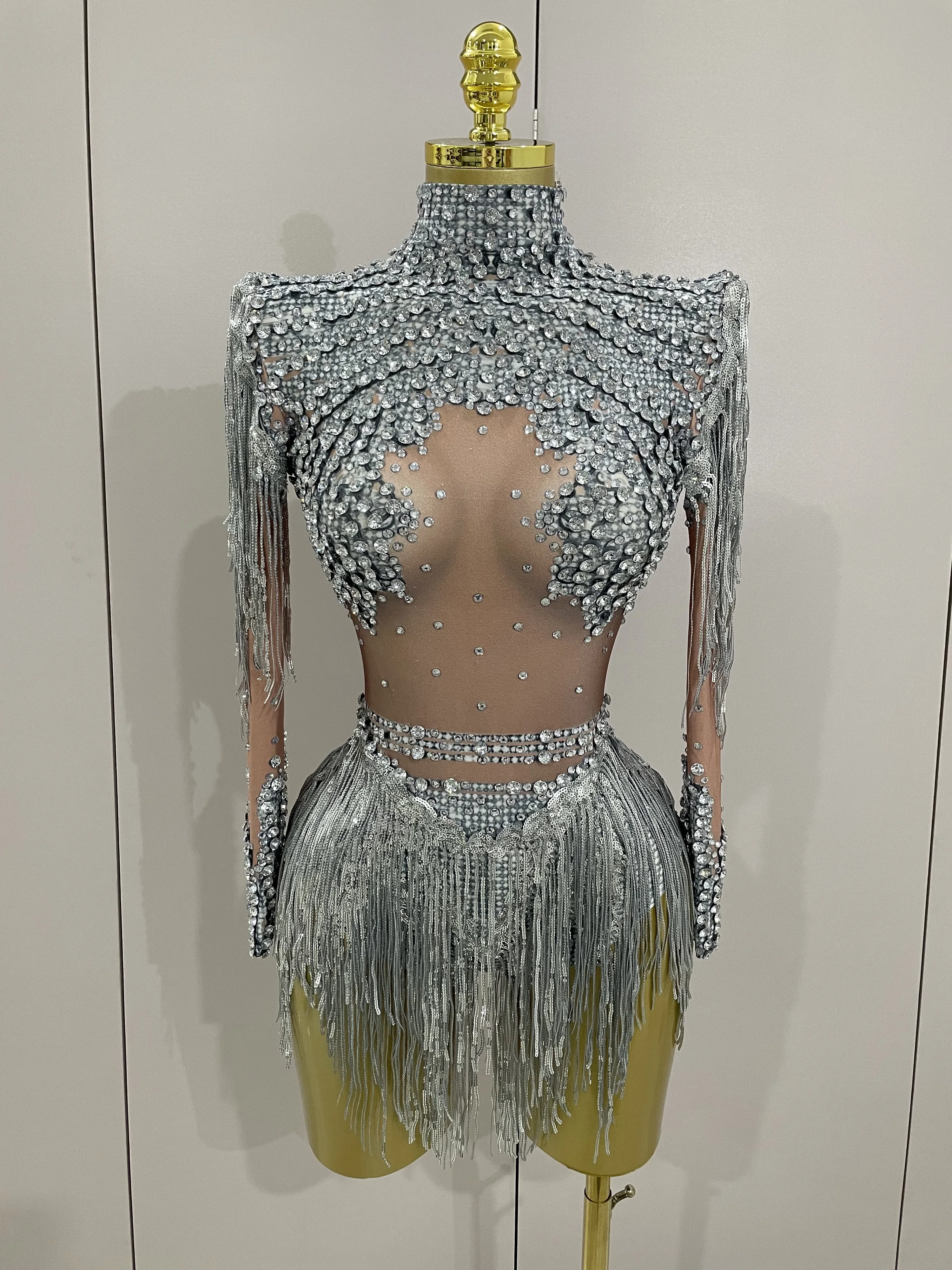 Женские блестящие стразы и блестки с кисточками - Фотография_3