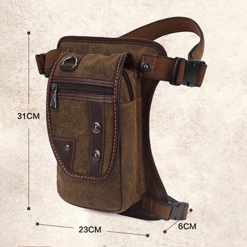 Мужской функциональный поясной рюкзак