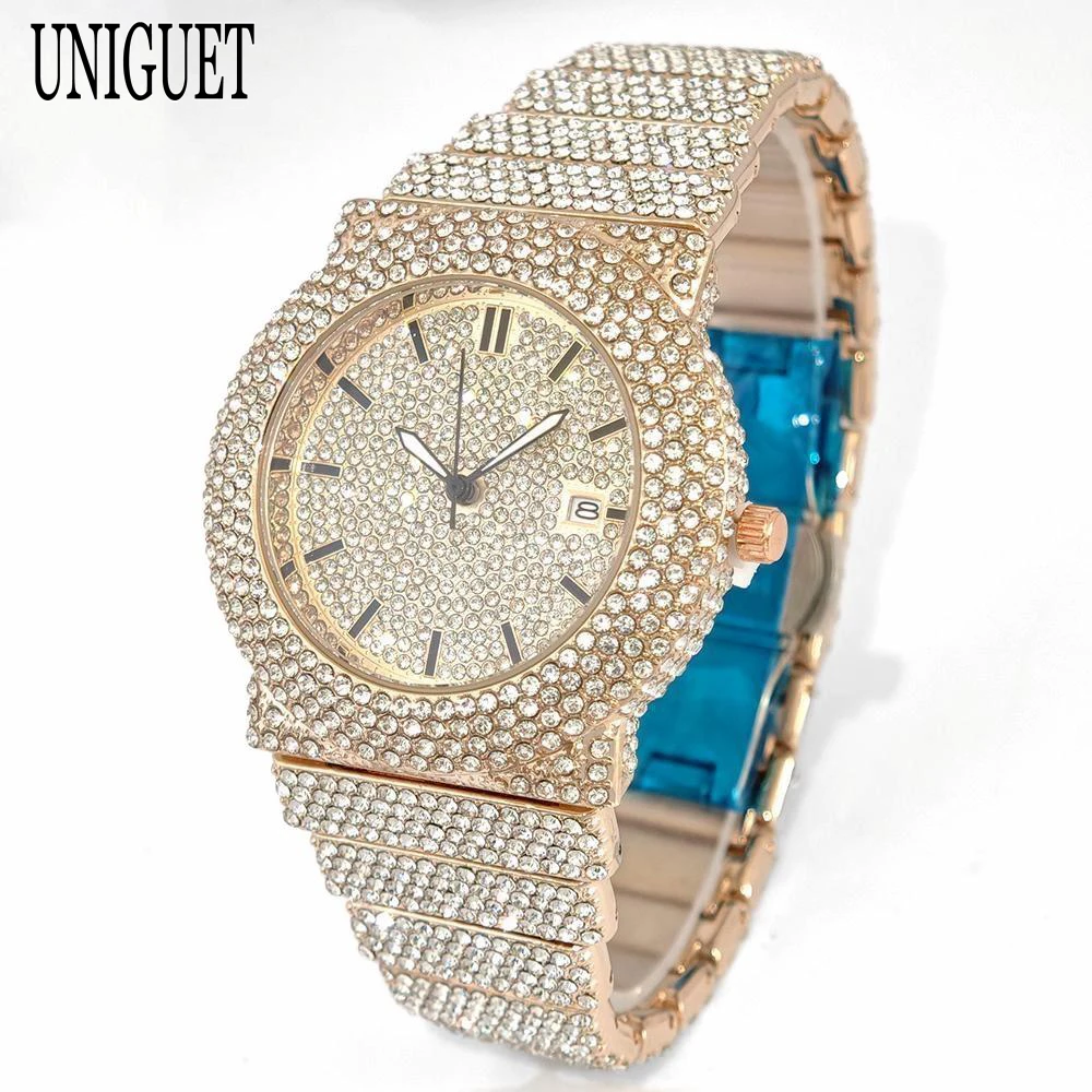 Uniguet 2022, мужские модные часы со льдом - Фотография_3