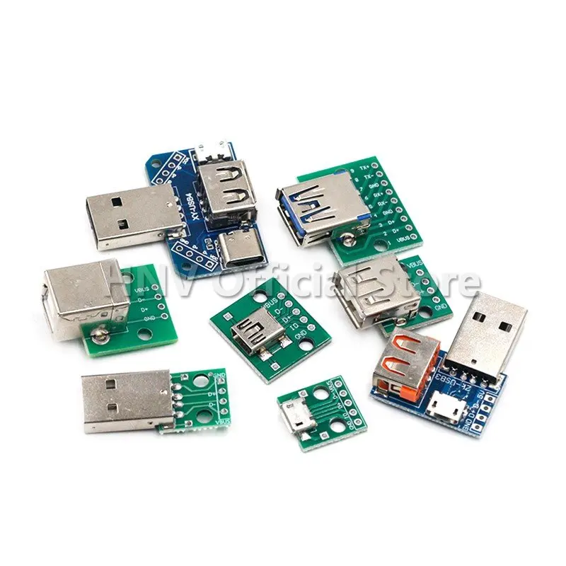 Usb разъем «папа»/мини микро usb адаптер dip разъем «мама» 2 - Фотография_4