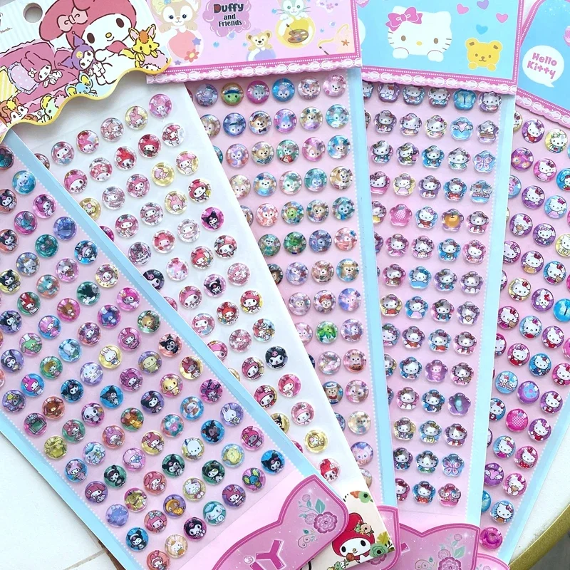 Стикер sanrio с кристаллами hello kitty kuromi