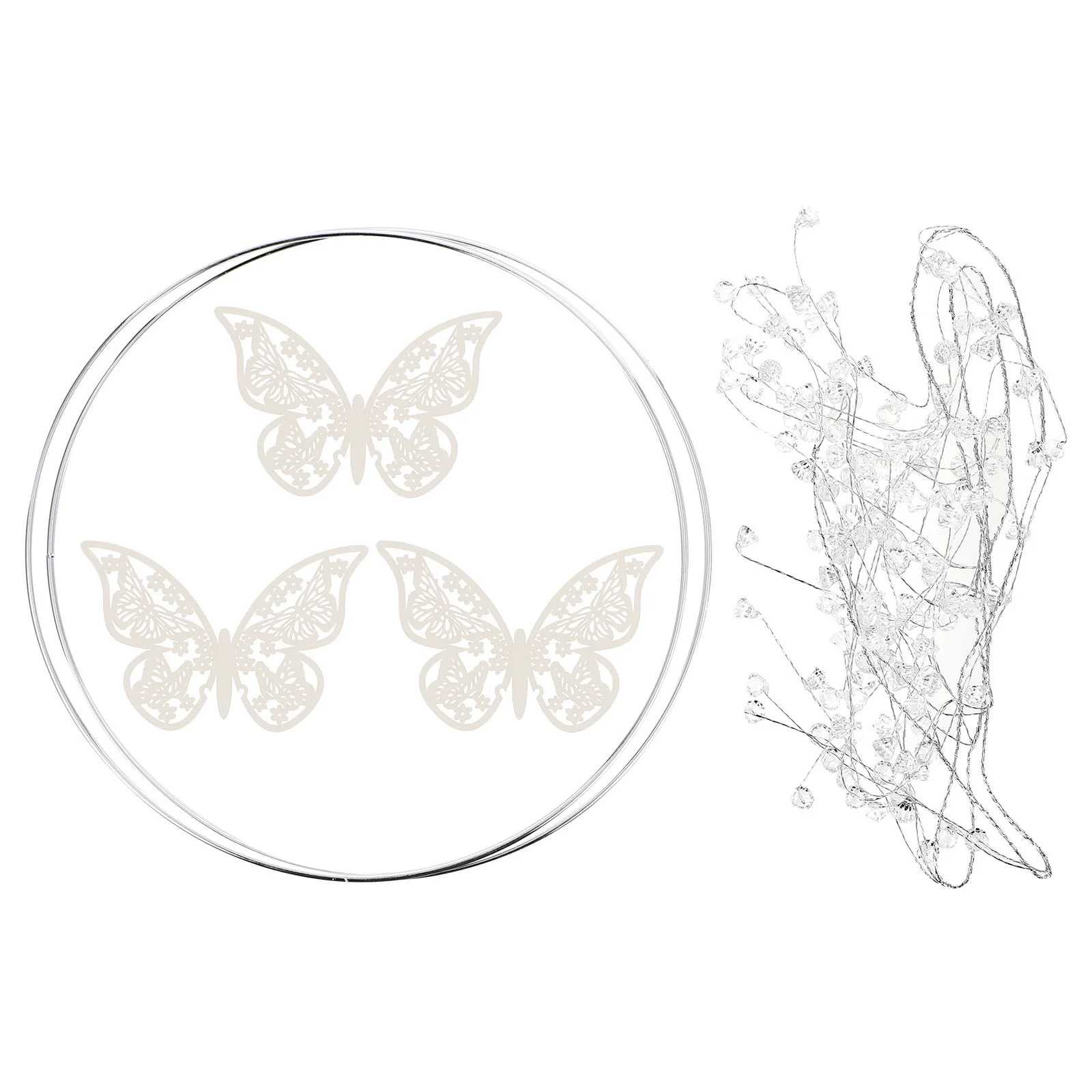 1 комплект, набор украшений для торта со стразами и бабочкой - Фотография_6