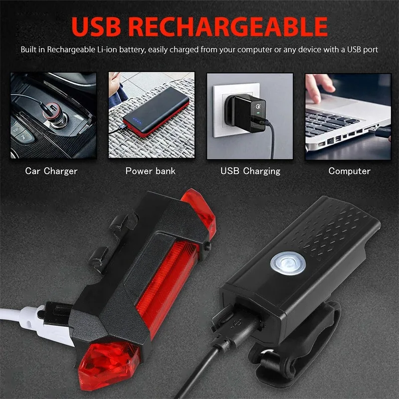 Велосипедный фонарь usb светодиодный - Фотография_6