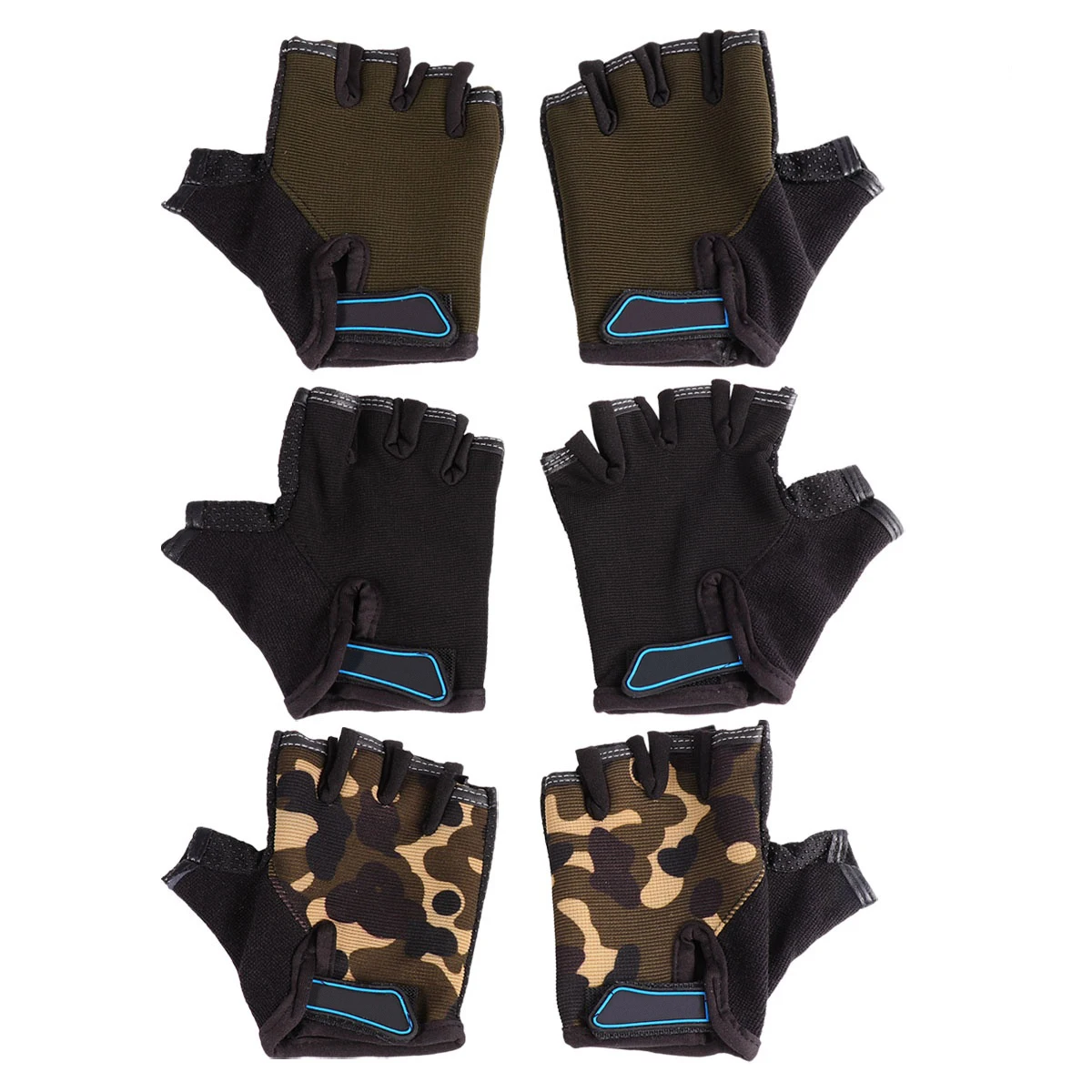 3 пары детских велосипедных перчаток