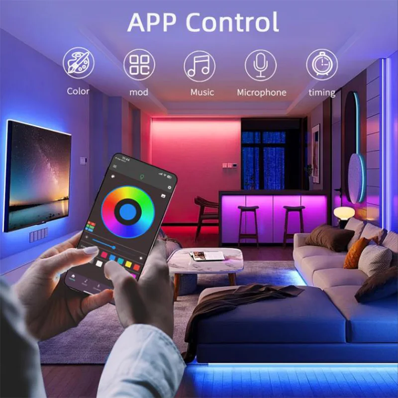 Usb rgb неоновая светодиодная лента - Фотография_4