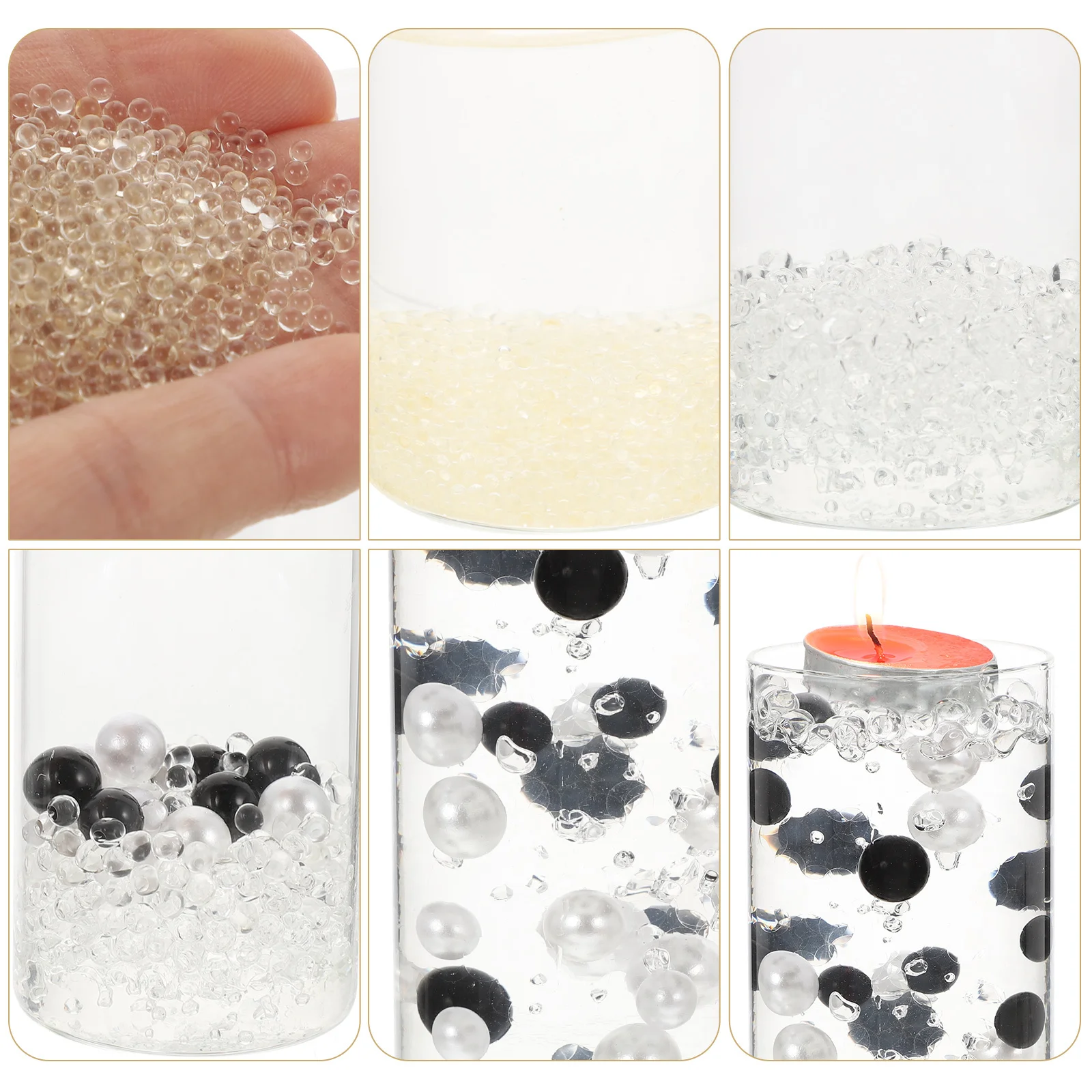 Наполнитель для вазы из искусственного жемчуга без отверстий - Фотография_4