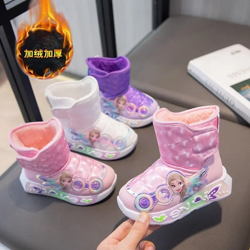 Детские зимние хлопковые сапоги disney frozen elsa