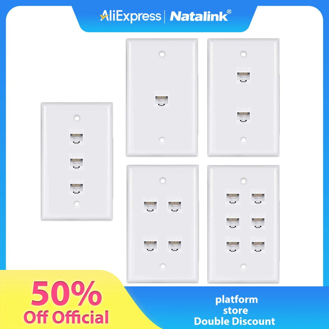 Natalink 1 упаковка cat 6 настенная панель ethernet