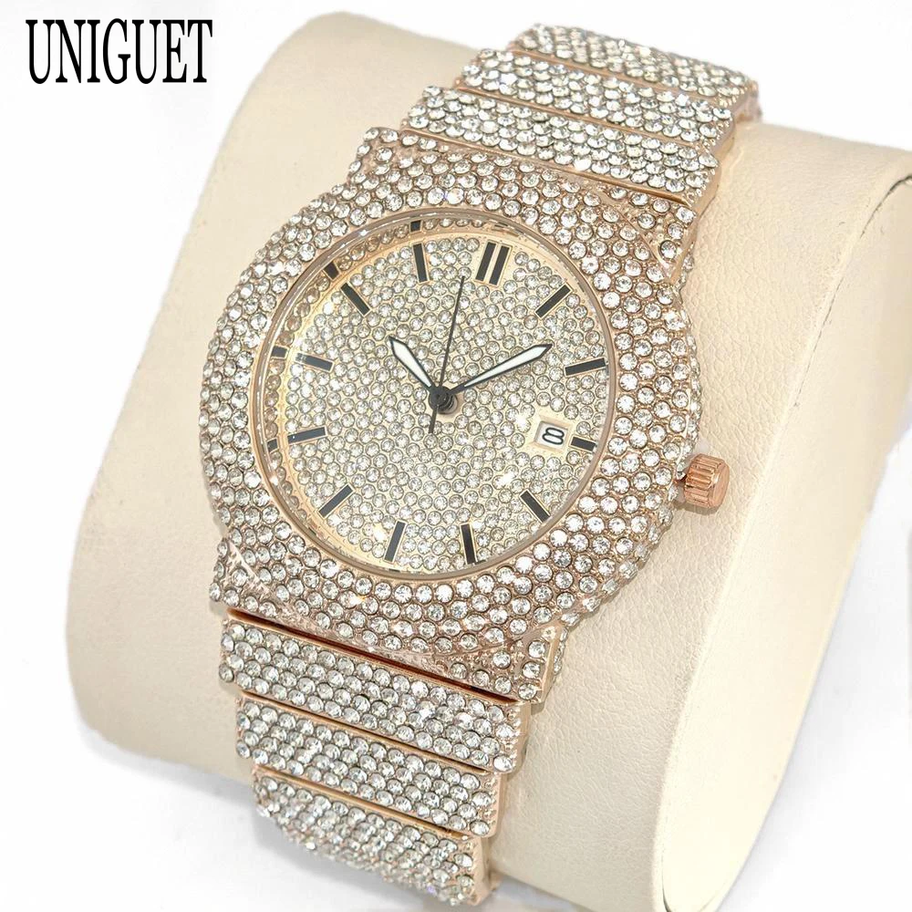 Uniguet 2022, мужские модные часы со льдом - Фотография_2