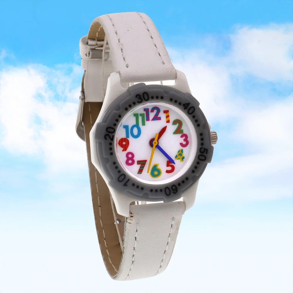 Детские часы с цветным циферблатом для девочек и мальчиков