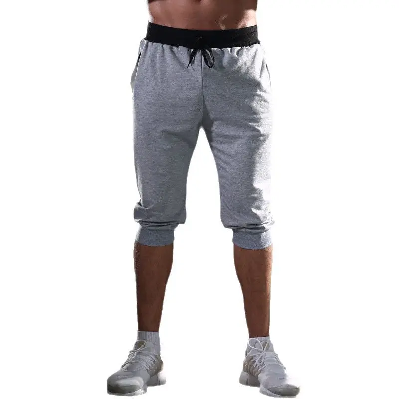 Летние повседневные спортивные укороченные брюки для мужчин - Фотография_5