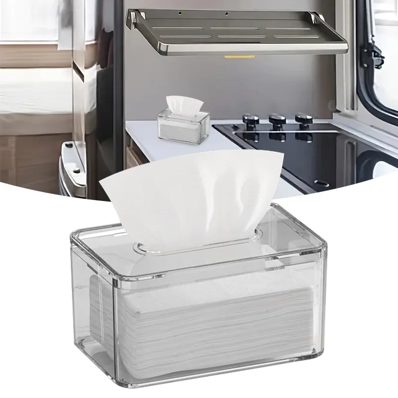 Высококачественные прозрачные пластиковые коробки для салфеток - Фотография_3