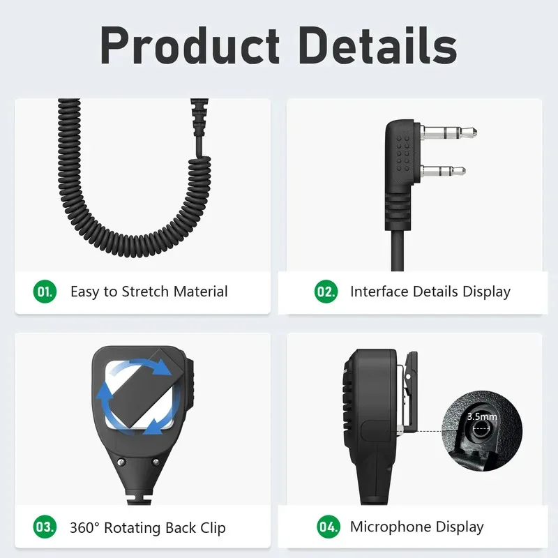 Рация динамик микрофон ручка микрофон - Фотография_2