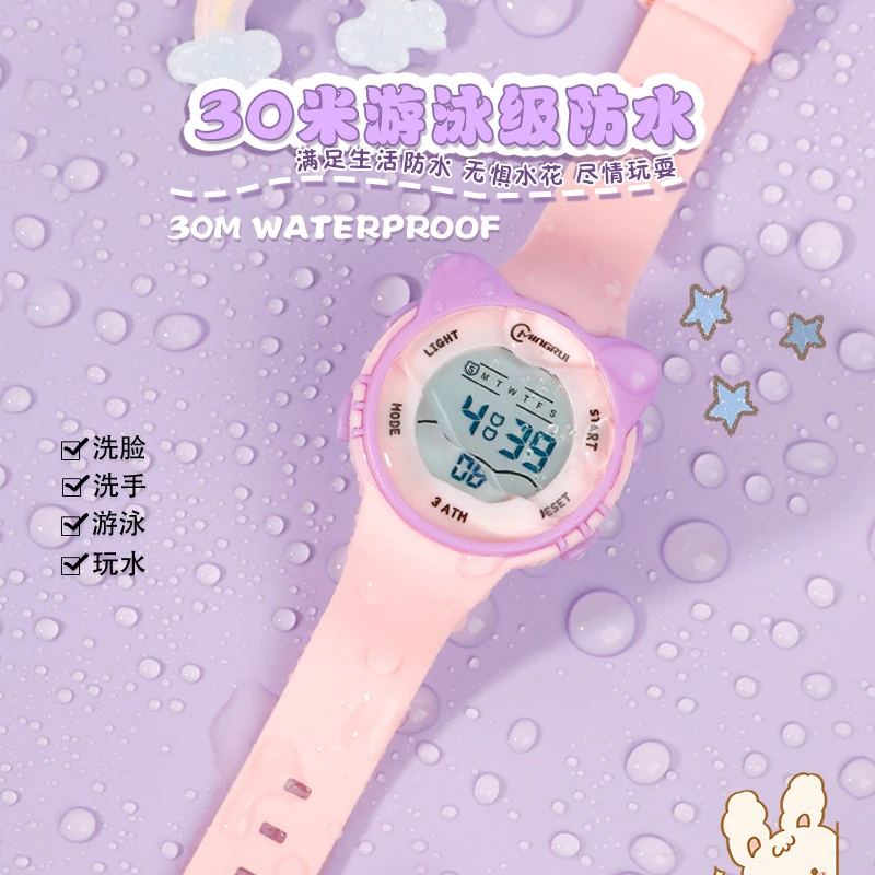 Uthai digitawatch милые часы meow star для девочек и мальчиков - Фотография_2