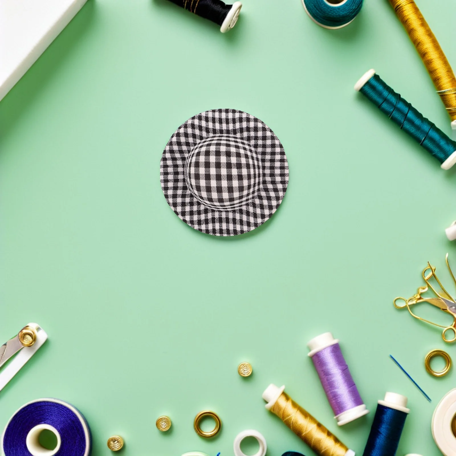 Мини-клетчатые шапки - Фотография_6