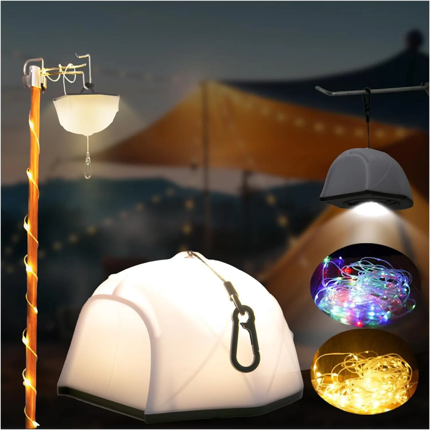 Гирлянда для кемпинга 4in1
