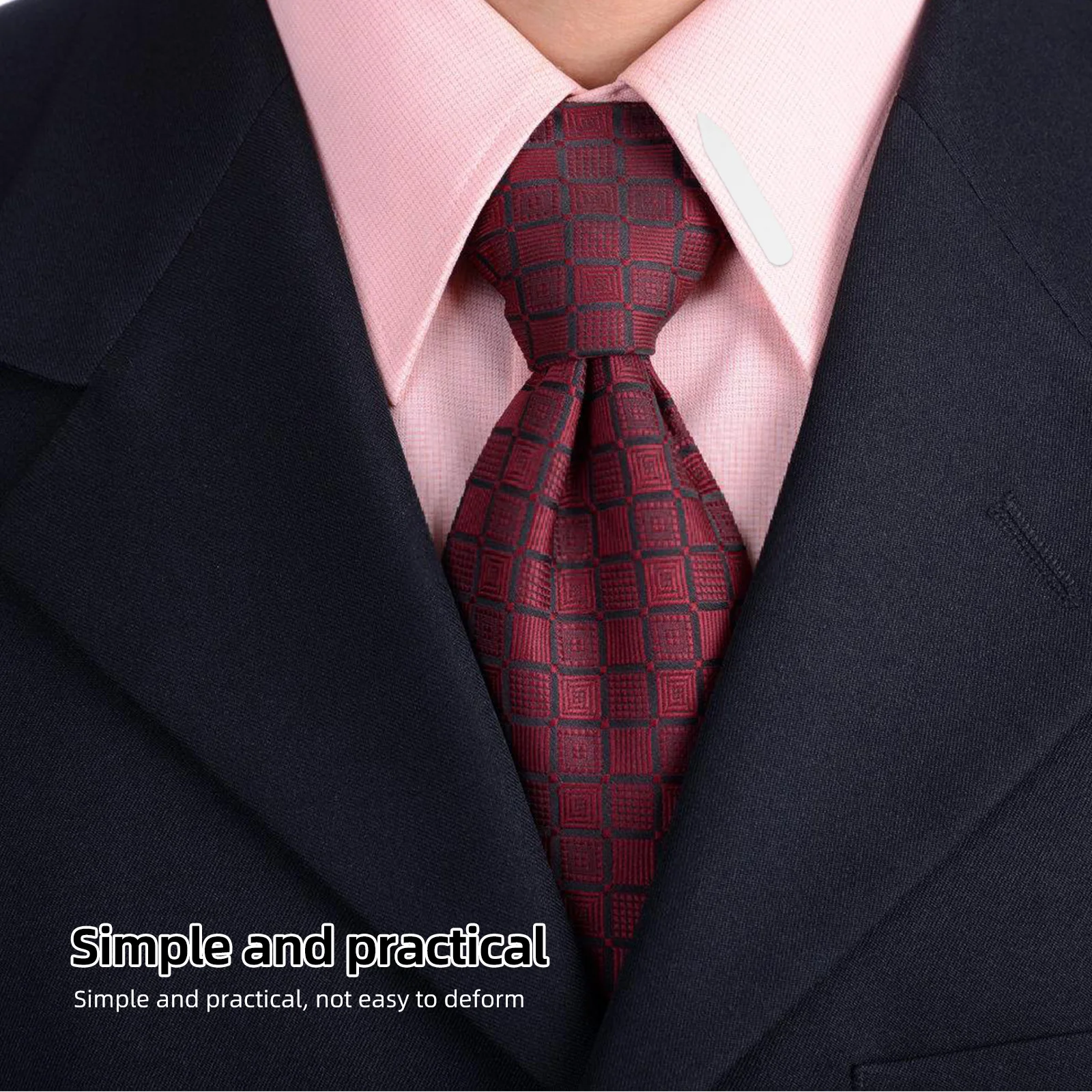 Воротник, белая пластиковая рубашка