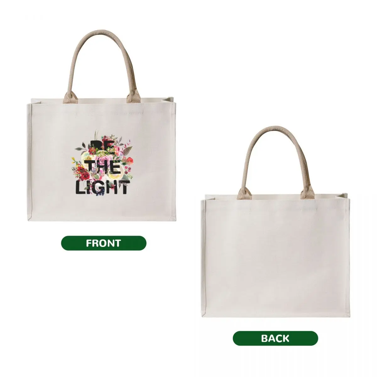 Христианские библейские стихи be the light tote bag - Фотография_2
