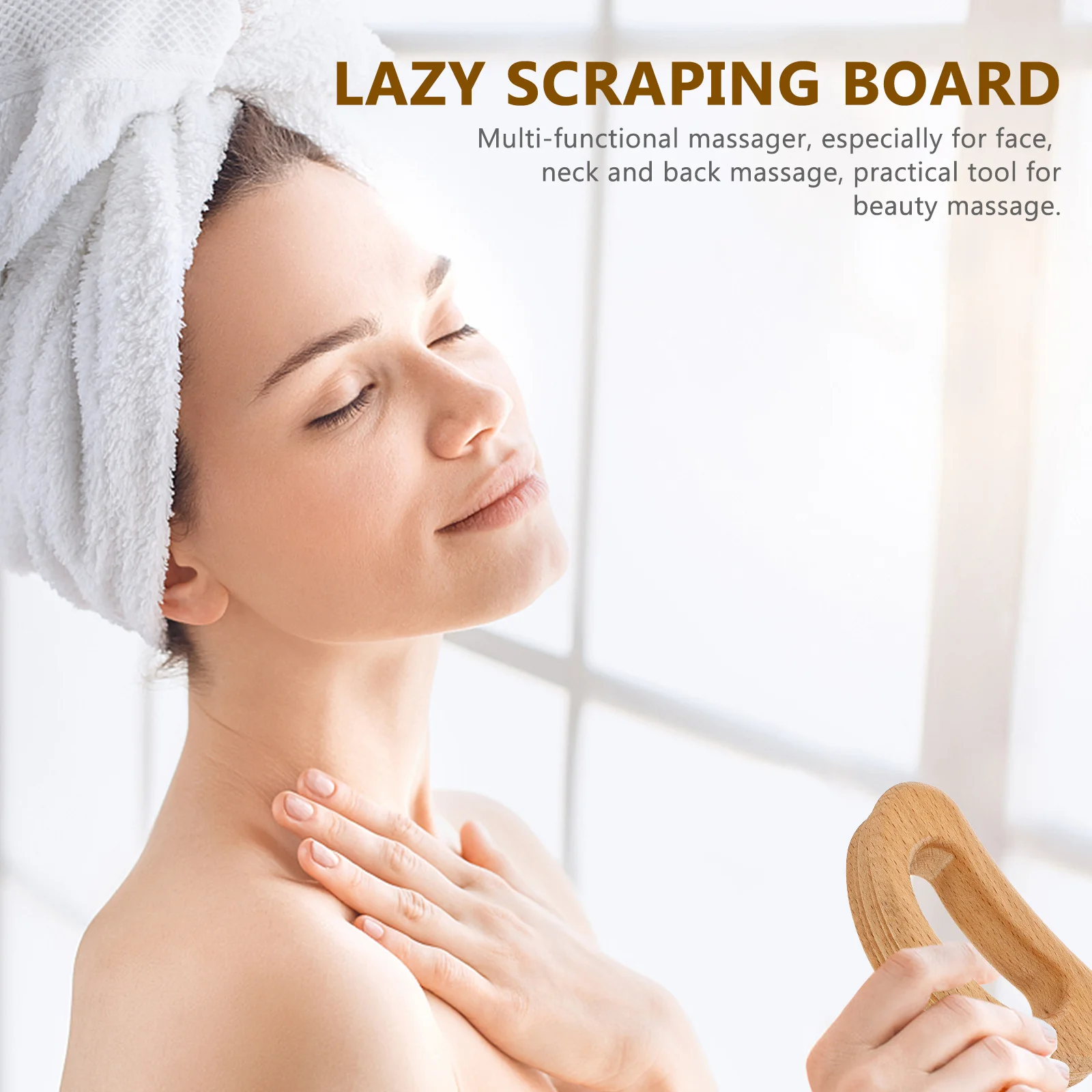 Деревянный массажер для шеи и плеч