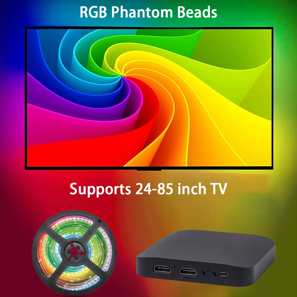 Smart ambient tv светодиодная подсветка 4k 1 - Фотография_4
