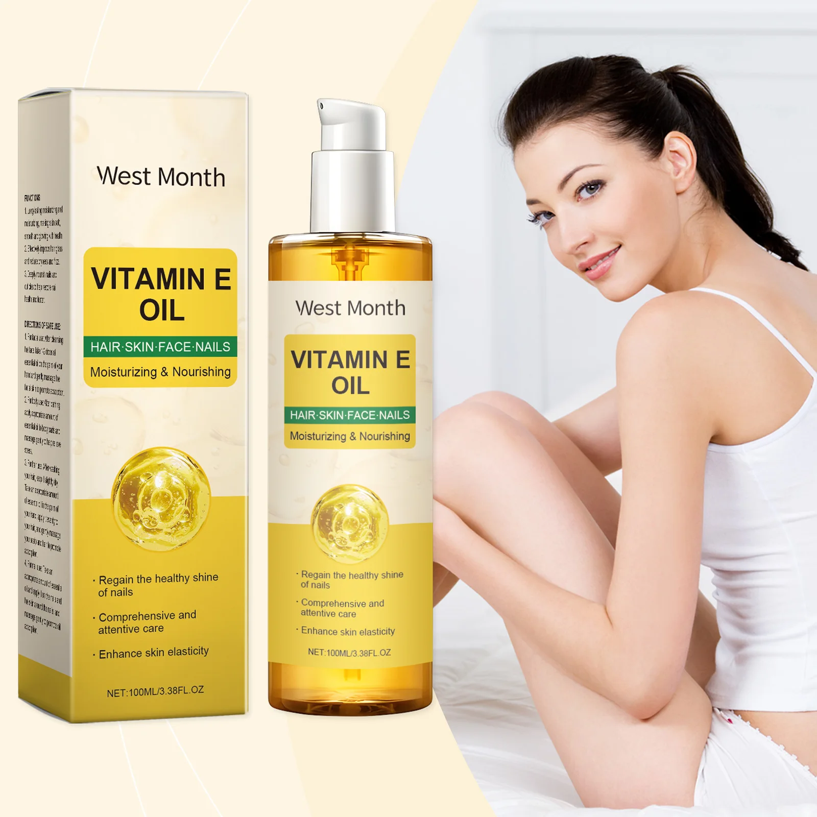 Масло для тела с витамином е — питающее волосы