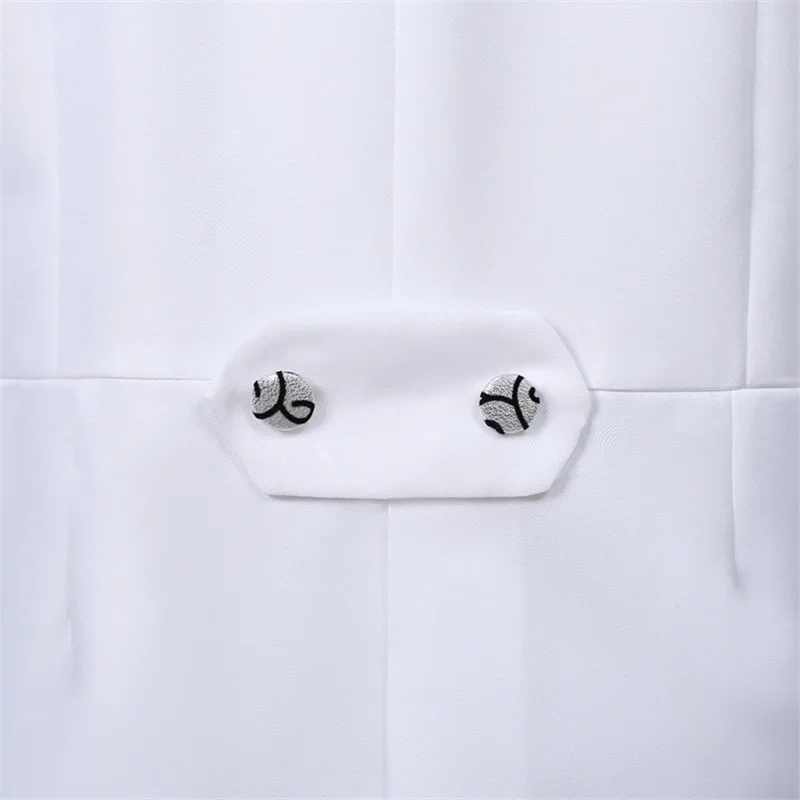 Мужской фрак, классический современный белый и черный базовый стиль - Фотография_6