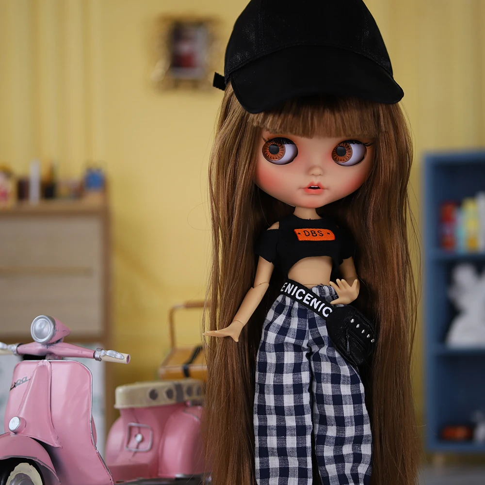 Icy dbs кукла блит 1/6 bjd joint body tan skin matte face 30 см в продаже - Фотография_5