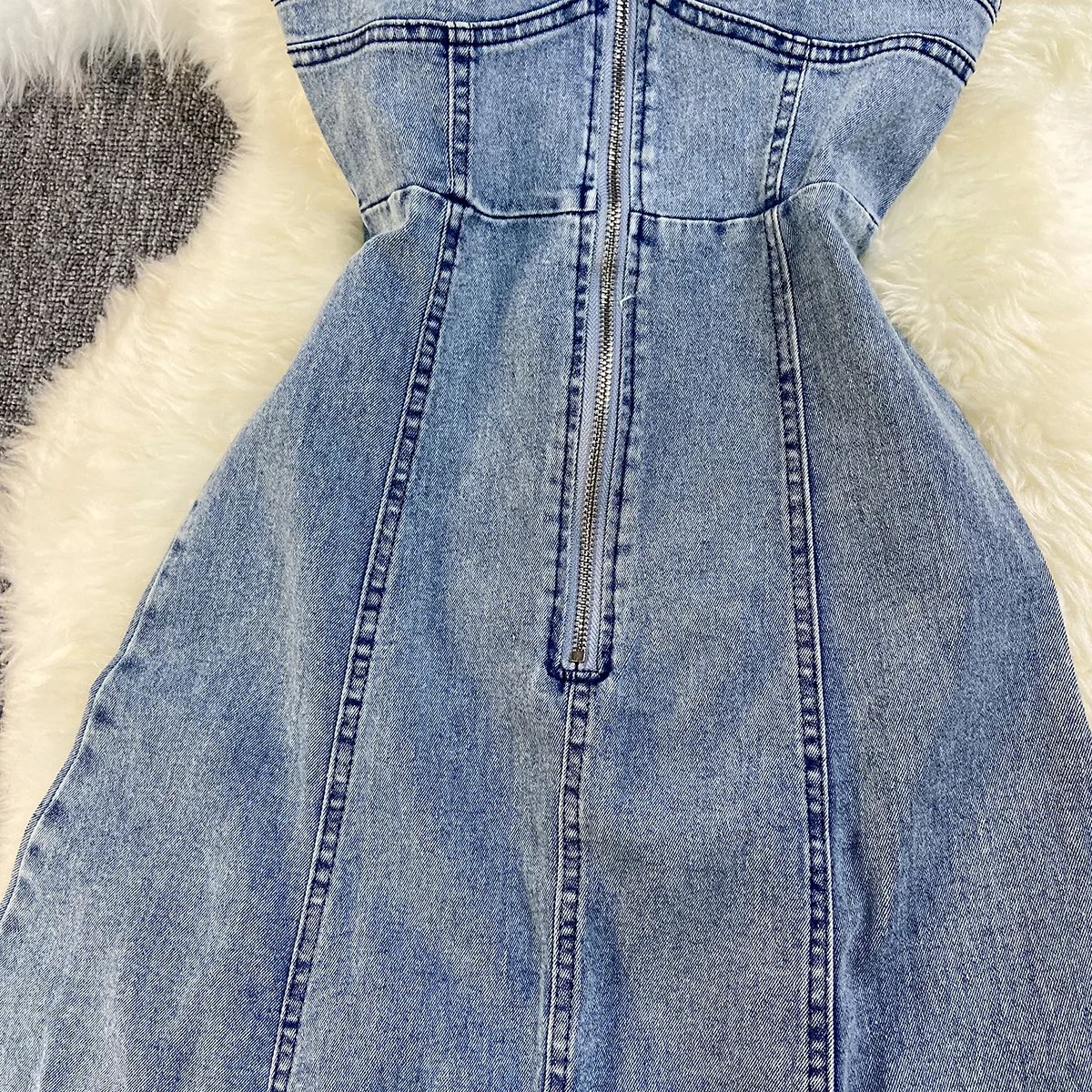 Длинное джинсовое платье - Фотография_4