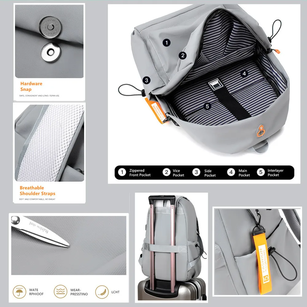 Рюкзак jeep buluo мужской для ноутбука - Фотография_5