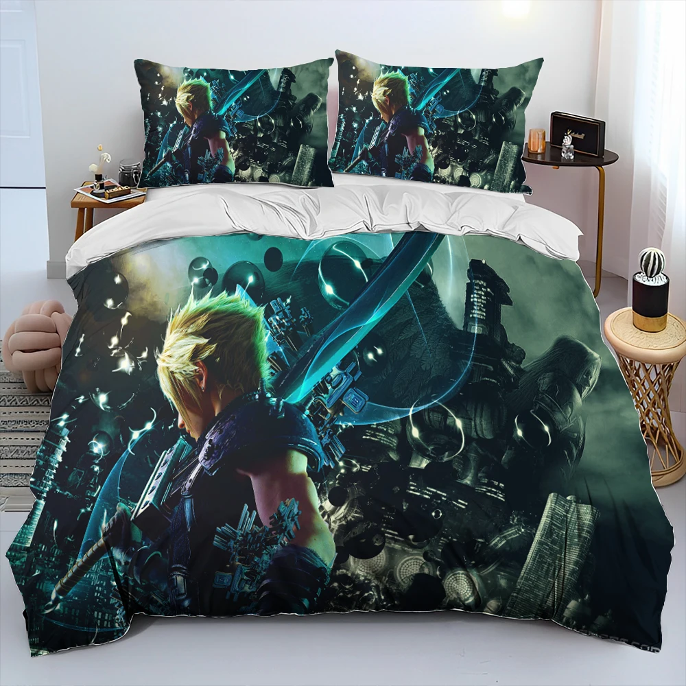 Final fantasy series games мультяшное одеяло - Фотография_6