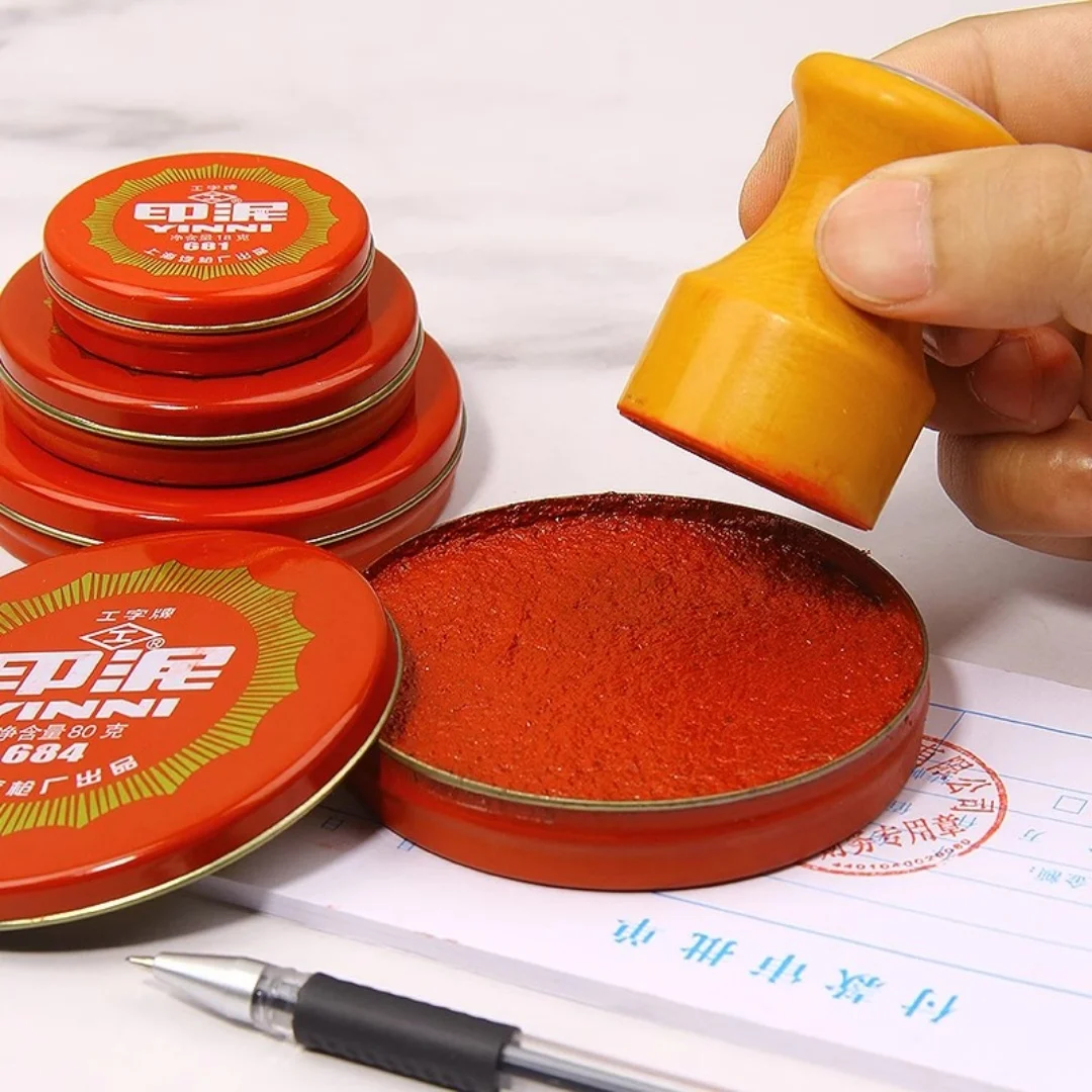 Красные чернильные подушечки для печати