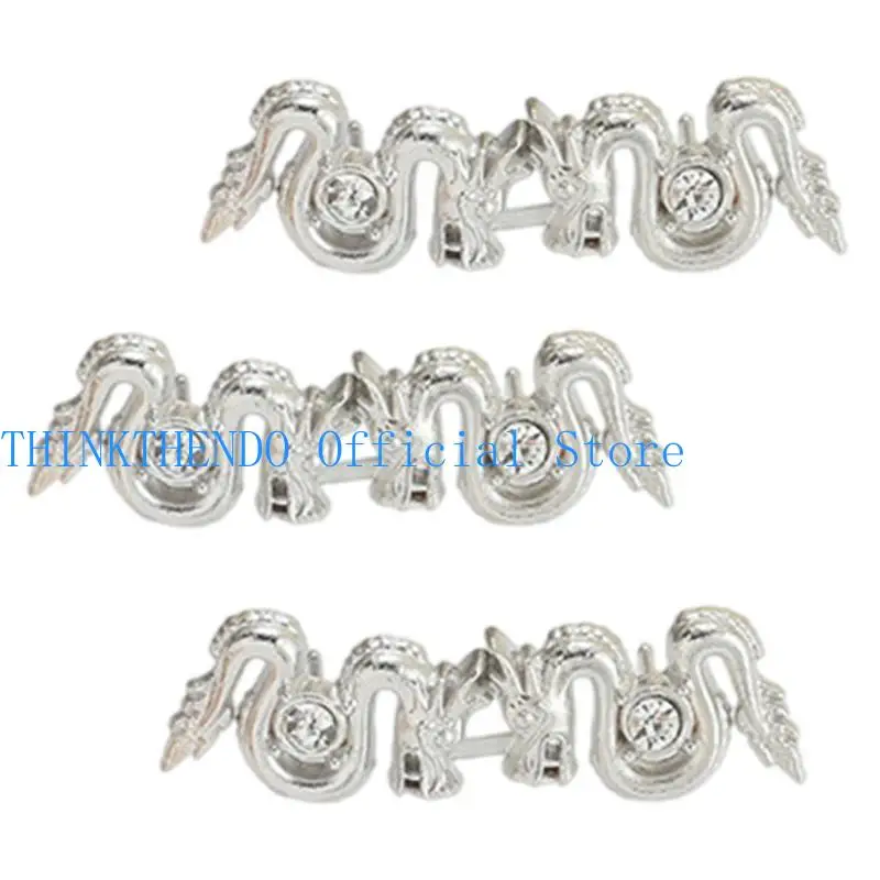 39bb 3pcs vintage dragon taist - Фотография_2