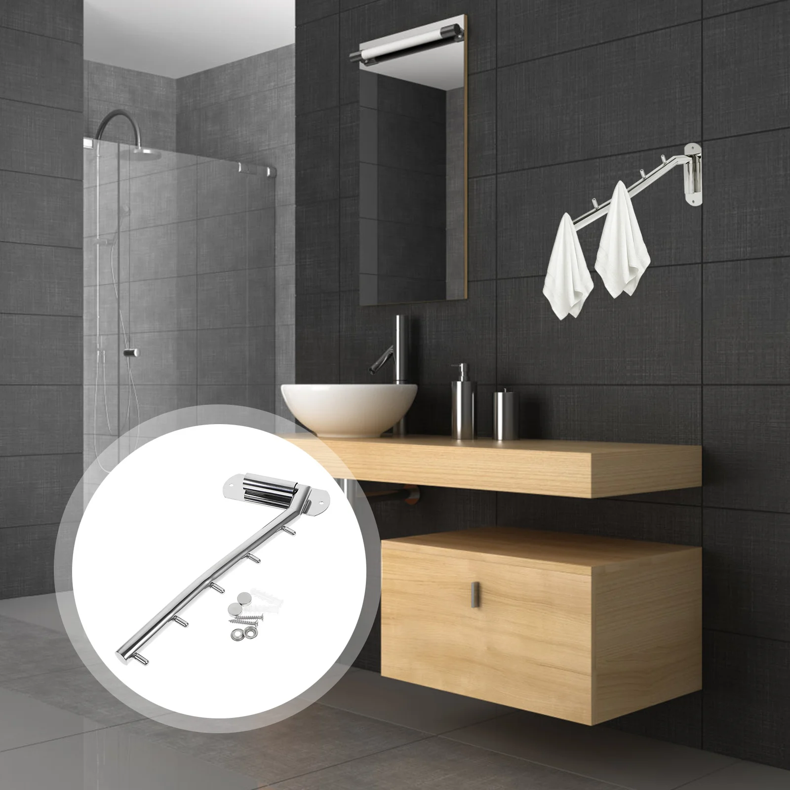 Настенные качели с крючком из нержавеющей - Фотография_3