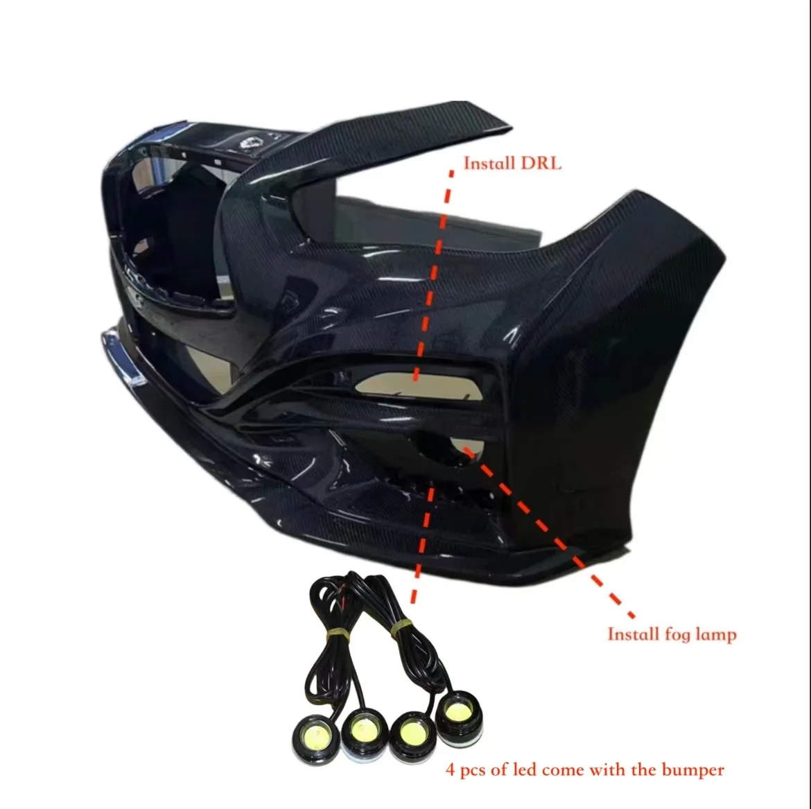 Передний бампер mrd из углеродного волокна - Фотография_3