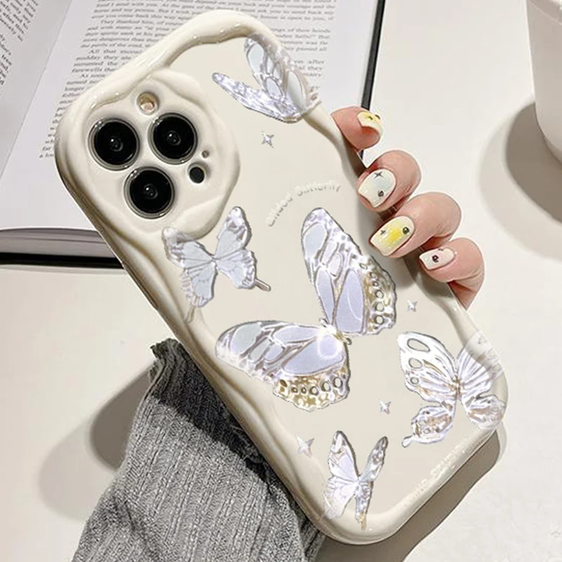 Чехол ins style silver butterfly для honor 200