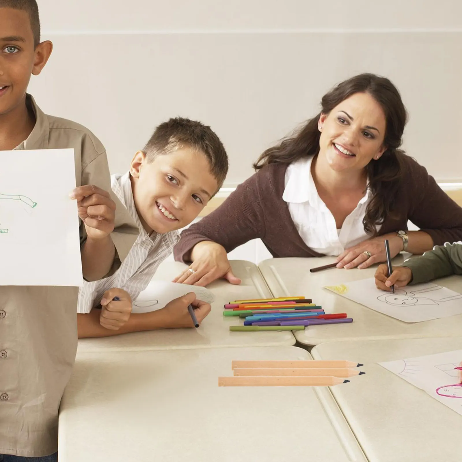 4 коробки, мини-цветные карандаши 35 мм