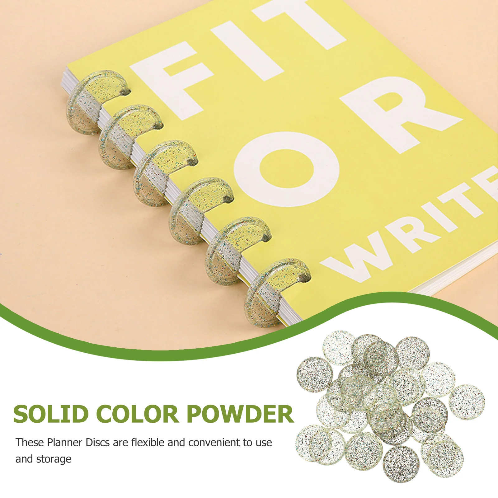 Диски, маленькие переплетные диски для блокнотов с вкладышами - Фотография_4