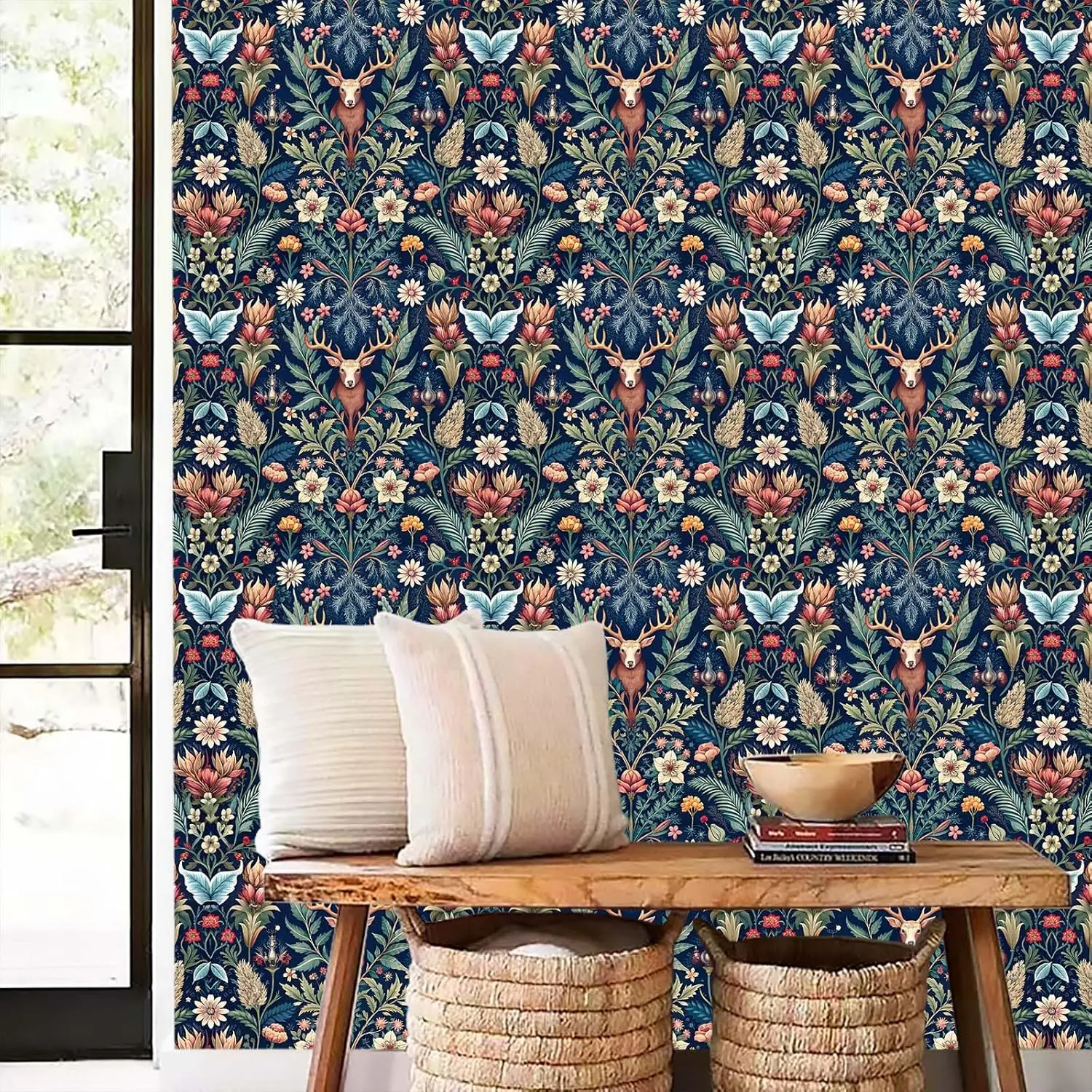 Обои с кожурой и наклейкой оленя - Фотография_4