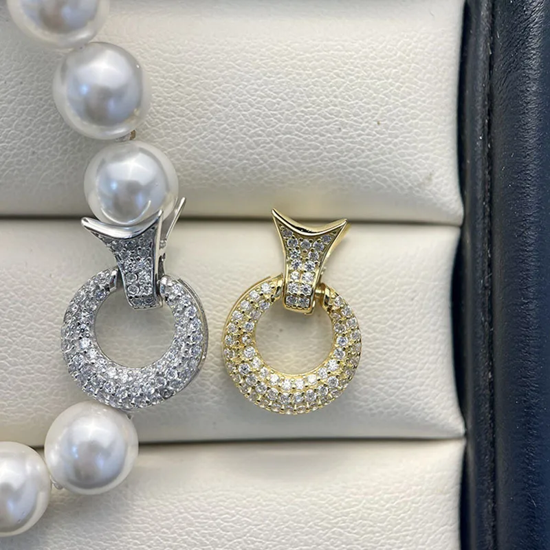 Высококачественная цирконовая пряжка в форме полумесяца - Фотография_2